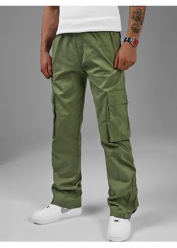 Spodnie męskie cargo wide leg khaki OZONEE O/G3016 ze sklepu ozonee.pl w kategorii Spodnie męskie - zdjęcie 169645550