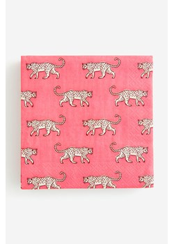 H & M - Wzorzyste serwetki papierowe 20-pak - Różowy ze sklepu H&M w kategorii Szaliki i chusty damskie - zdjęcie 169647872