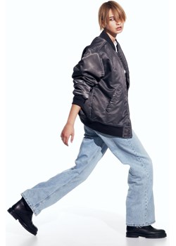 H & M - Wide High Jeans - Turkusowy ze sklepu H&M w kategorii Jeansy damskie - zdjęcie 169648081