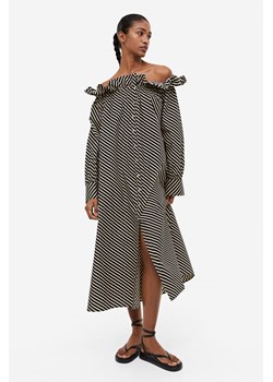 H & M - Sukienka z odkrytymi ramionami - Beżowy ze sklepu H&M w kategorii Sukienki - zdjęcie 169648132
