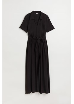 H & M - Szmizjerka z wiązaniem - Czarny ze sklepu H&M w kategorii Sukienki - zdjęcie 169648161