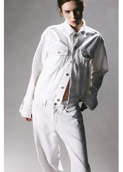 H & M - Krótka kurtka dżinsowa - Biały ze sklepu H&M w kategorii Kurtki damskie - zdjęcie 169648164