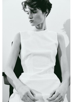 H & M - Sukienka z przędzy bouclé - Biały ze sklepu H&M w kategorii Sukienki - zdjęcie 169648372