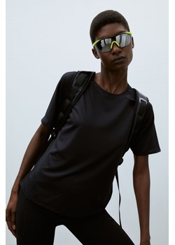 H & M - Sportowy T-shirt z siateczki DryMove - Czarny ze sklepu H&M w kategorii Bluzki damskie - zdjęcie 169648420