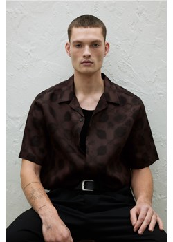 H & M - Koszula z lyocellu z otwartymi klapami Regular Fit - Beżowy ze sklepu H&M w kategorii Koszule męskie - zdjęcie 169648421