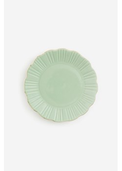 H & M - Porcelanowy talerz - Zielony ze sklepu H&M w kategorii Talerze - zdjęcie 169648472