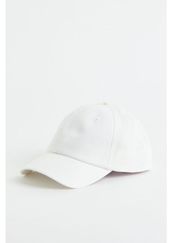 H & M - Bawełniana czapka z daszkiem - Biały ze sklepu H&M w kategorii Czapki z daszkiem damskie - zdjęcie 169648591