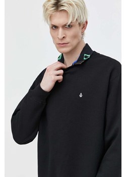 Volcom bluza męska kolor czarny gładka ze sklepu ANSWEAR.com w kategorii Bluzy męskie - zdjęcie 169649744