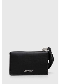 Calvin Klein portfel damski kolor czarny ze sklepu ANSWEAR.com w kategorii Portfele damskie - zdjęcie 169649962