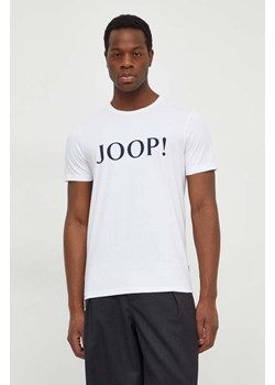 Joop! t-shirt bawełniany Alerio męski kolor biały z nadrukiem 3004243110017940 ze sklepu ANSWEAR.com w kategorii T-shirty męskie - zdjęcie 169650632