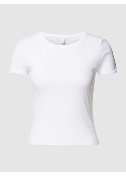 T-shirt krótki z efektem prążkowania ze sklepu Peek&Cloppenburg  w kategorii Bluzki damskie - zdjęcie 169651850
