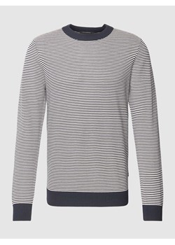 Sweter z dzianiny w paski ze sklepu Peek&Cloppenburg  w kategorii Swetry męskie - zdjęcie 169651862