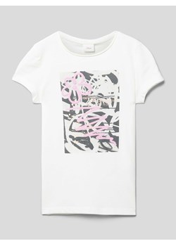 T-shirt z nadrukowanym motywem ze sklepu Peek&Cloppenburg  w kategorii Bluzki dziewczęce - zdjęcie 169652241