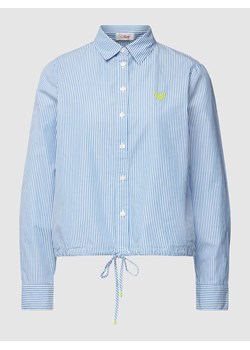 Bluzka koszulowa z dodatkiem wiskozy ze wzorem w paski ze sklepu Peek&Cloppenburg  w kategorii Koszule damskie - zdjęcie 169652324