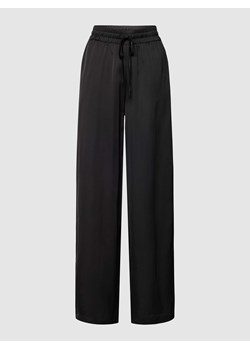 Spodnie materiałowe z szeroką nogawką i tunelem model ‘ELLETTE’ ze sklepu Peek&Cloppenburg  w kategorii Spodnie damskie - zdjęcie 169652592