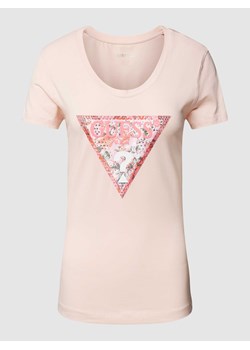 T-shirt z nadrukiem z logo ze sklepu Peek&Cloppenburg  w kategorii Bluzki damskie - zdjęcie 169652821