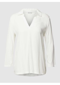 Bluzka z długim rękawem z dekoltem w serek ze sklepu Peek&Cloppenburg  w kategorii Bluzki damskie - zdjęcie 169652850