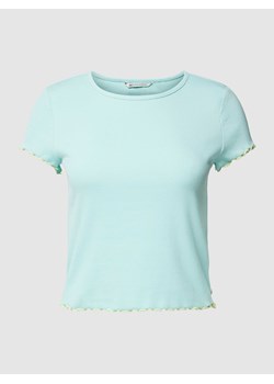 T-shirt krótki z falistym dołem ze sklepu Peek&Cloppenburg  w kategorii Bluzki damskie - zdjęcie 169653001