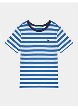 United Colors Of Benetton T-Shirt 3EJGG10CZ Niebieski Regular Fit ze sklepu MODIVO w kategorii T-shirty chłopięce - zdjęcie 169655032