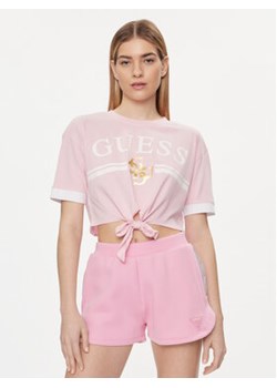 Guess T-Shirt V4GI00 I3Z14 Różowy Boxy Fit ze sklepu MODIVO w kategorii Bluzki damskie - zdjęcie 169657901