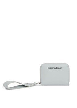 Calvin Klein Duży Portfel Damski Gracie K60K611688 Szary ze sklepu MODIVO w kategorii Portfele damskie - zdjęcie 169657921