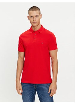 Tommy Hilfiger Polo 1985 MW0MW17771 Czerwony Slim Fit ze sklepu MODIVO w kategorii T-shirty męskie - zdjęcie 169657940