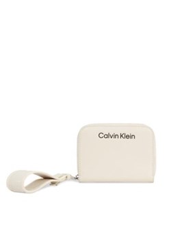 Calvin Klein Duży Portfel Damski Gracie K60K611688 Beżowy ze sklepu MODIVO w kategorii Portfele damskie - zdjęcie 169658022