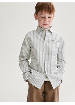 Reserved - Koszula w paski regular fit - jasnozielony ze sklepu Reserved w kategorii Koszule chłopięce - zdjęcie 169661250