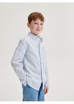 Reserved - Koszula w paski regular fit - niebieski ze sklepu Reserved w kategorii Koszule chłopięce - zdjęcie 169661252