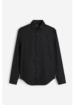 H & M - Koszula z bawełny premium Slim Fit - Czarny ze sklepu H&M w kategorii Koszule damskie - zdjęcie 169674813