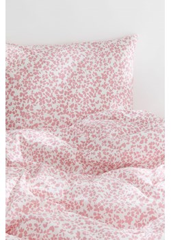H & M - Komplet bawełnianej pościeli pojedynczej - Różowy ze sklepu H&M w kategorii Pościele - zdjęcie 169674843
