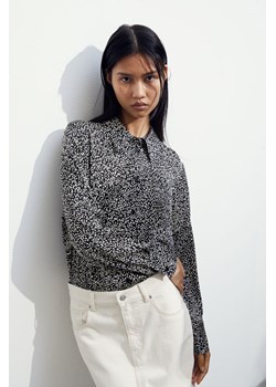 H & M - Koszula ze spiczastym kołnierzykiem - Beżowy ze sklepu H&M w kategorii Koszule damskie - zdjęcie 169674903