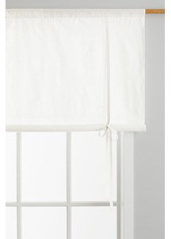 H & M - Podwijana zasłona z lnem - Biały ze sklepu H&M w kategorii Zasłony - zdjęcie 169674930