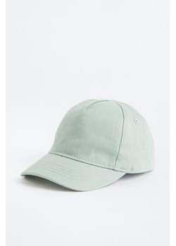 H & M - Bawełniana czapka z daszkiem - Zielony ze sklepu H&M w kategorii Czapki dziecięce - zdjęcie 169674933