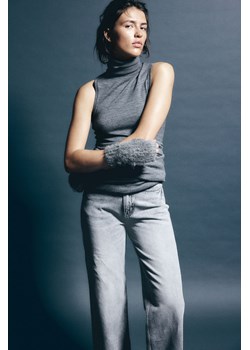 H & M - Wide Ultra High Jeans - Szary ze sklepu H&M w kategorii Jeansy damskie - zdjęcie 169674960