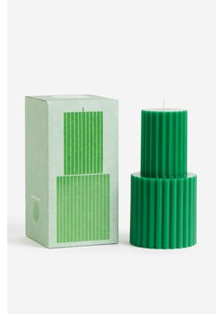 H & M - Świeca bryłowa - Zielony ze sklepu H&M w kategorii Świece i dyfuzory - zdjęcie 169674961