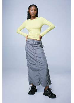 H & M - Marszczona spódnica - Szary ze sklepu H&M w kategorii Spódnice - zdjęcie 169675001