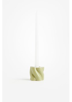 H & M - Świecznik z kamionki - Zielony ze sklepu H&M w kategorii Świeczniki - zdjęcie 169675114