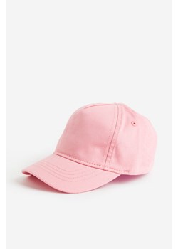 H & M - Bawełniana czapka z daszkiem - Różowy ze sklepu H&M w kategorii Czapki dziecięce - zdjęcie 169675190