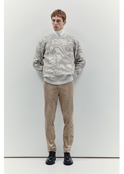 H & M - Spodnie sztruksowe Slim Fit - Brązowy ze sklepu H&M w kategorii Spodnie męskie - zdjęcie 169675242
