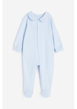 H & M - Piżama jednoczęściowa z pełnymi stópkami - Niebieski ze sklepu H&M w kategorii Pajacyki - zdjęcie 169675284
