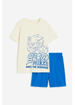H & M - Piżama z T-shirtem i szortami - Niebieski ze sklepu H&M w kategorii Piżamy dziecięce - zdjęcie 169675460