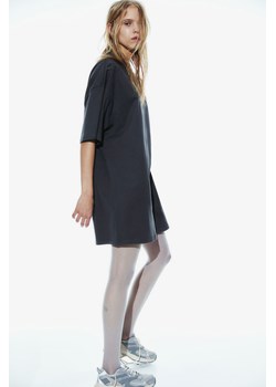 H & M - Sukienka T-shirtowa oversize - Szary ze sklepu H&M w kategorii Sukienki - zdjęcie 169675470