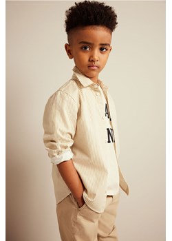 H & M - Bawełniana koszula - Beżowy ze sklepu H&M w kategorii Koszule chłopięce - zdjęcie 169675634