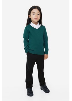 H & M - Spodnie szkolne Straight Leg - Czarny ze sklepu H&M w kategorii Spodnie dziewczęce - zdjęcie 169675833