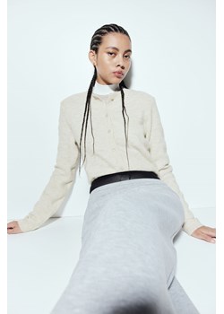 H & M - Kardigan w drobny splot - Beżowy ze sklepu H&M w kategorii Swetry damskie - zdjęcie 169675914