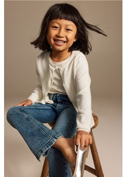 H & M - Bawełniany kardigan - Biały ze sklepu H&M w kategorii Swetry dziewczęce - zdjęcie 169675921