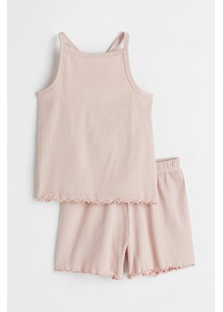 H & M - Piżama z koszulką i szortami - Różowy ze sklepu H&M w kategorii Piżamy dziecięce - zdjęcie 169675971