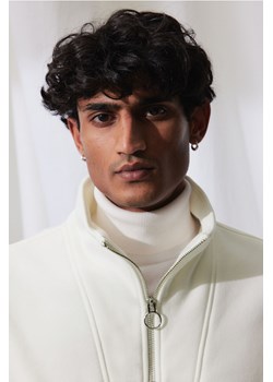 H & M - Bluza z suwakiem u góry Regular Fit - Biały ze sklepu H&M w kategorii Bluzy męskie - zdjęcie 169675990