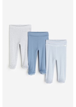 H & M - Spodnie 3-pak - Niebieski ze sklepu H&M w kategorii Spodnie i półśpiochy - zdjęcie 169676032